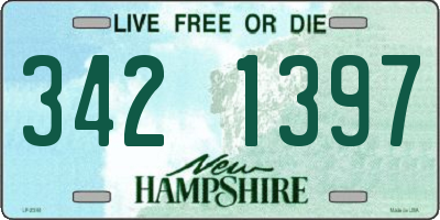 NH license plate 3421397