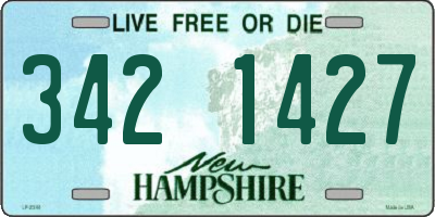 NH license plate 3421427