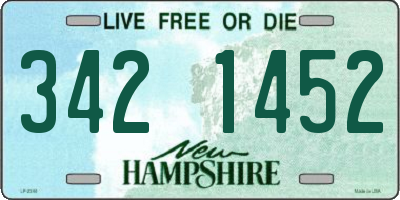 NH license plate 3421452