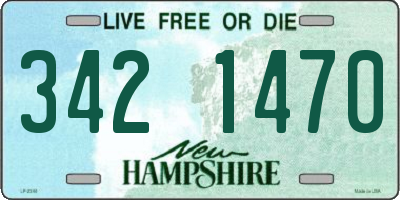 NH license plate 3421470