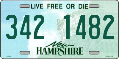 NH license plate 3421482