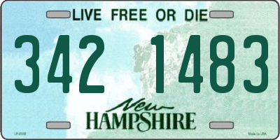 NH license plate 3421483