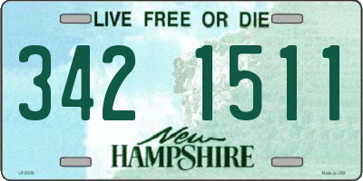 NH license plate 3421511