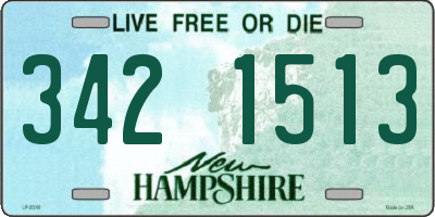 NH license plate 3421513