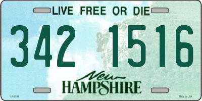 NH license plate 3421516