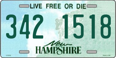 NH license plate 3421518