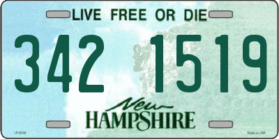 NH license plate 3421519