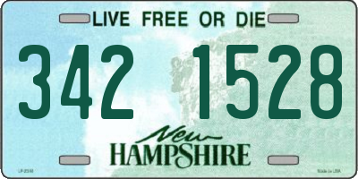 NH license plate 3421528