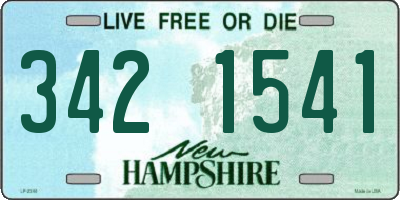 NH license plate 3421541