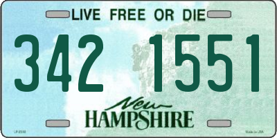 NH license plate 3421551