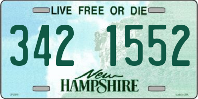 NH license plate 3421552