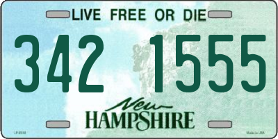 NH license plate 3421555