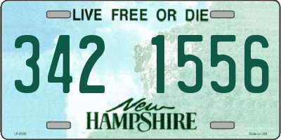 NH license plate 3421556