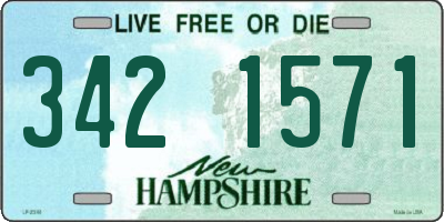NH license plate 3421571