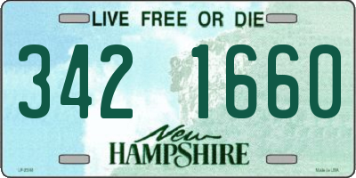 NH license plate 3421660