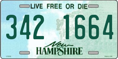 NH license plate 3421664