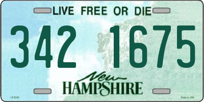 NH license plate 3421675