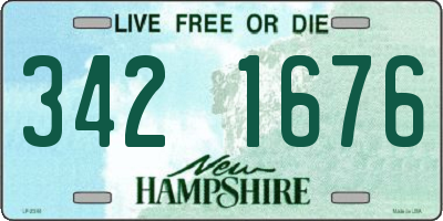 NH license plate 3421676