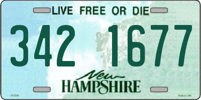 NH license plate 3421677