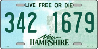 NH license plate 3421679