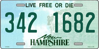 NH license plate 3421682