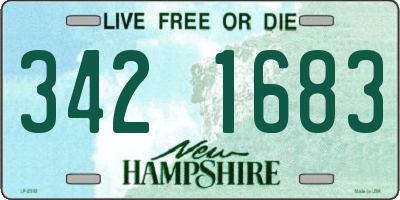 NH license plate 3421683