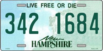 NH license plate 3421684