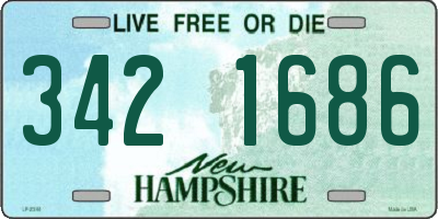 NH license plate 3421686