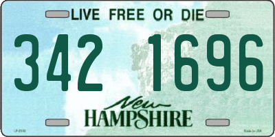 NH license plate 3421696