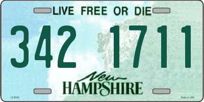 NH license plate 3421711