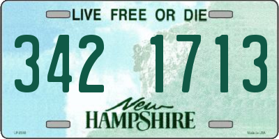 NH license plate 3421713
