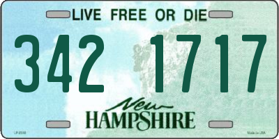 NH license plate 3421717