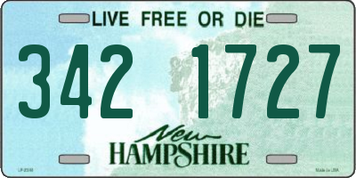 NH license plate 3421727