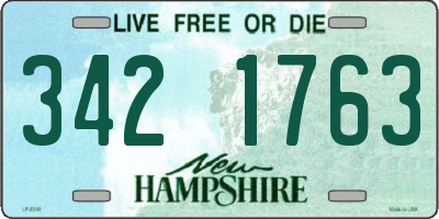 NH license plate 3421763