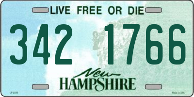 NH license plate 3421766