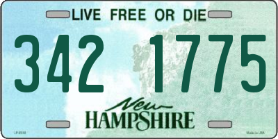 NH license plate 3421775