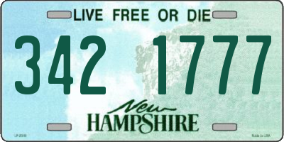 NH license plate 3421777