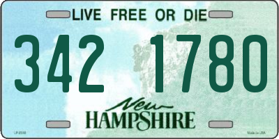 NH license plate 3421780