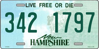 NH license plate 3421797