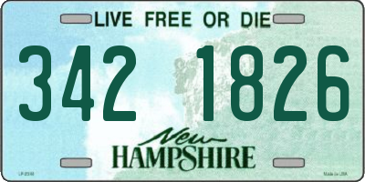 NH license plate 3421826