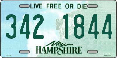 NH license plate 3421844
