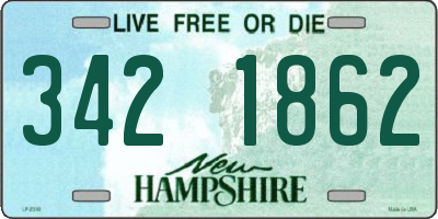 NH license plate 3421862