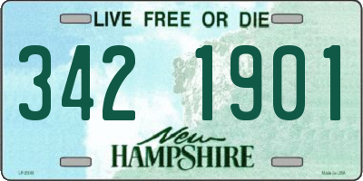 NH license plate 3421901