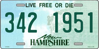 NH license plate 3421951