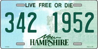 NH license plate 3421952