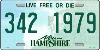 NH license plate 3421979