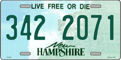 NH license plate 3422071