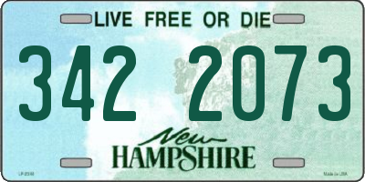 NH license plate 3422073