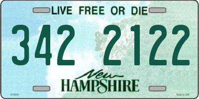 NH license plate 3422122