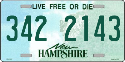 NH license plate 3422143